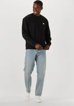 zwarte calvin klein sweater ls eu badge 350terry cn swtshrt