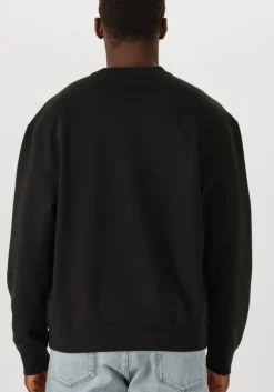 zwarte calvin klein sweater ls eu badge 350terry cn swtshrt