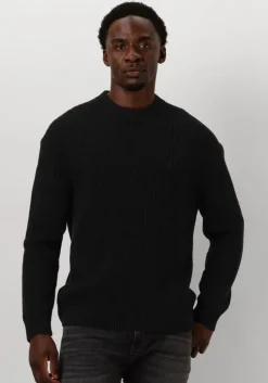 zwarte calvin klein trui linear sweater