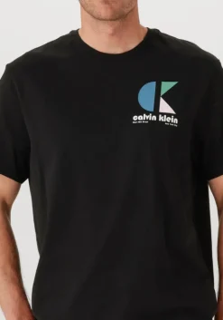 zwarte calvin klein t-shirt ss 20s ck bhs lg grp