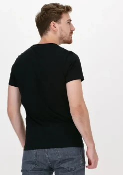 zwarte calvin klein t-shirt iconic monogram ss slim tee