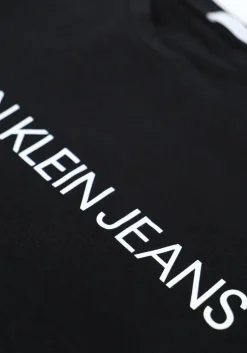 zwarte calvin klein t-shirt core instit logo slim fit tee