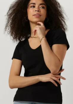 zwarte calvin klein t-shirt ck embroidery stretch