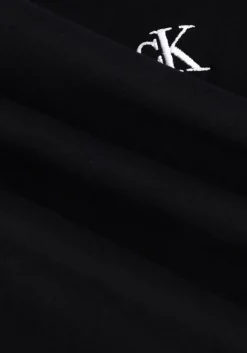 zwarte calvin klein t-shirt ck embroidery stretch