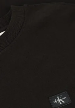 zwarte calvin klein t-shirt woven label relaxed tee