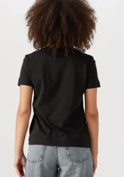 zwarte calvin klein t-shirt core monogram logo regular fit