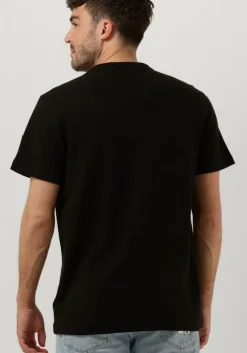 zwarte calvin klein t-shirt badge waffle tee