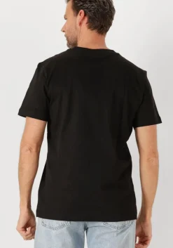 zwarte calvin klein t-shirt woven label regular tee