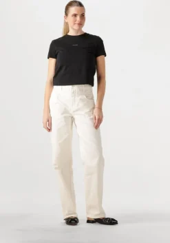 zwarte calvin klein t-shirt placed institutional baby tee