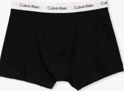 zwarte calvin klein underwear boxershorts 3-pack trunks