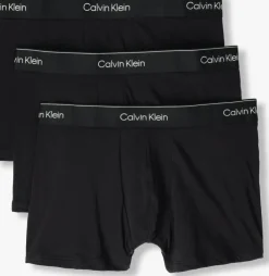 zwarte calvin klein underwear boxershorts trunk 3pk