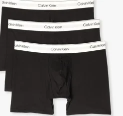 zwarte calvin klein underwear boxershorts boxer brief 3pk