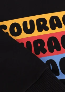 zwarte carlijnq sweater courage-sweater with print