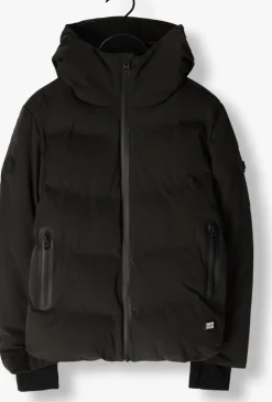 zwarte cars jeans gewatteerde jas lozern