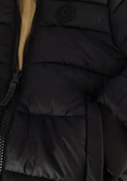 zwarte cars jeans gewatteerde jas rusthar