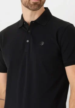 zwarte cast iron polo short sleeve polo fine pique essential