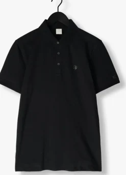 zwarte cast iron polo short sleeve polo fine pique essential