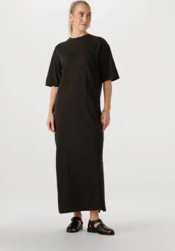 zwarte catwalk junkie maxi jurk tshirt dress midi