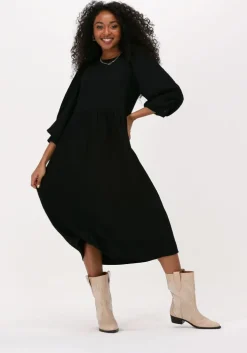 zwarte catwalk junkie midi jurk dr moon