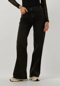 zwarte catwalk junkie wide jeans loose fit jeans