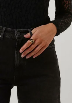 zwarte catwalk junkie wide jeans loose fit jeans