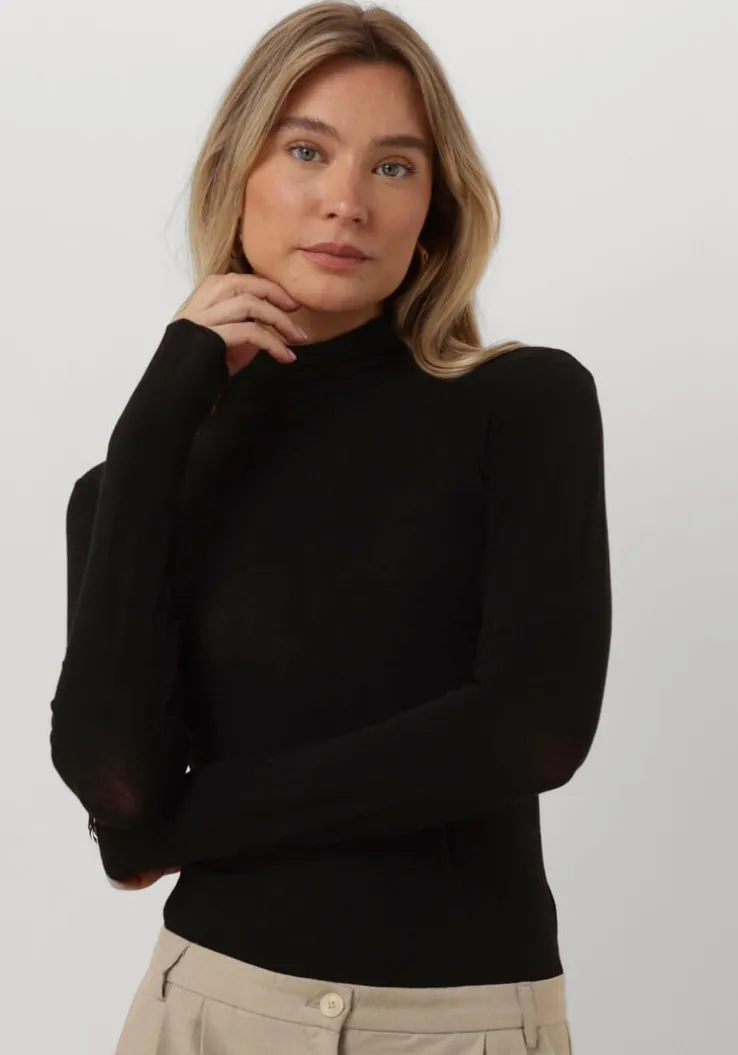 zwarte cc heart coltrui lana turtleneck