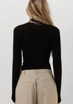 zwarte cc heart coltrui lana turtleneck