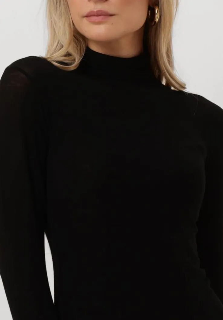 zwarte cc heart coltrui lana turtleneck