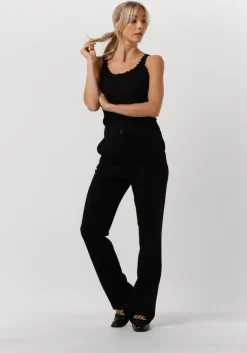 zwarte cc heart top silk lace camisole