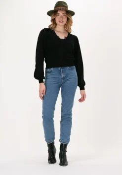 zwarte cc heart top silk camisole