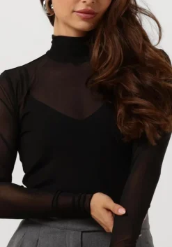 zwarte cc heart tops & t-shirts eve mesh turtleneck