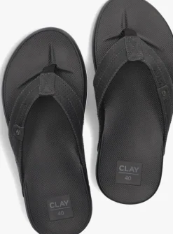 zwarte clay slippers clay004