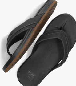 zwarte clay slippers clay003