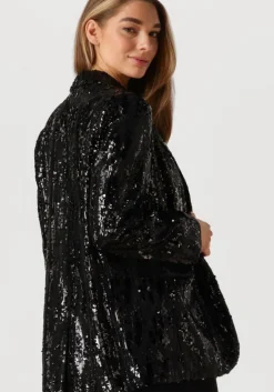 zwarte co'couture blazer club cc sequin blazer