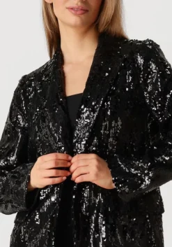 zwarte co'couture blazer club cc sequin blazer