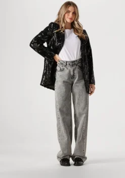 zwarte co'couture blazer club cc sequin blazer