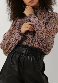 zwarte co'couture blouses nadia pleat blouse