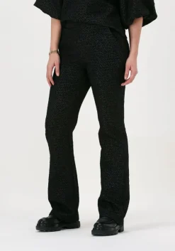 zwarte co'couture flared broek yoyo pants