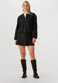 zwarte co'couture jack luna balloon zip jacket