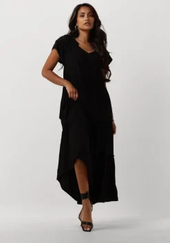 zwarte co'couture maxi jurk new sunrise dress