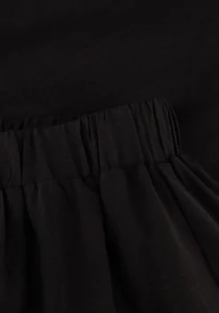 zwarte co'couture maxi jurk hera asym puff dress