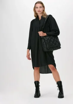 zwarte co'couture midi jurk callum volume dress