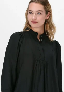 zwarte co'couture midi jurk callum volume dress