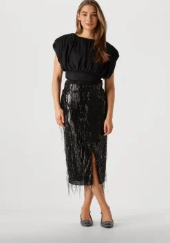 zwarte co'couture midirok maddox cc pencil skirt