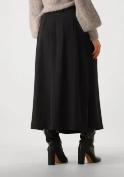 zwarte co'couture midirok anya cc pleat skirt