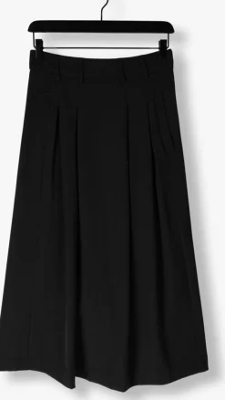 zwarte co'couture midirok anya cc pleat skirt