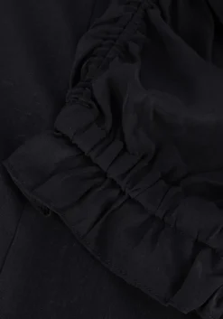 zwarte co'couture mini jurk sunrise pleat dress