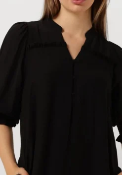 zwarte co'couture mini jurk hera frill crop dress