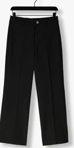 zwarte co'couture pantalon vola long wide pant