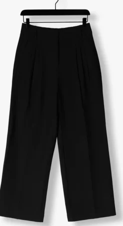 zwarte co'couture pantalon vola pleated long pant